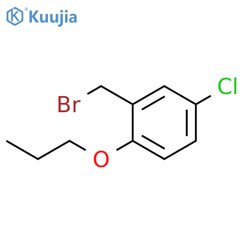 Benzene, 2-(bromomethyl)-4-chloro-1-propoxy- structure