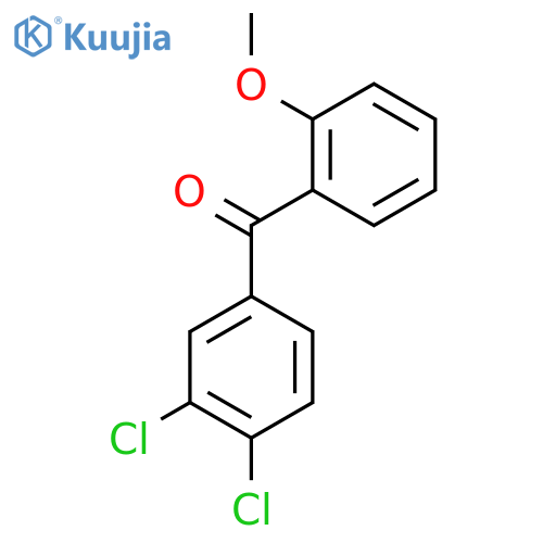 (3,4-Dichlorophenyl)(2-methoxyphenyl)methanone structure