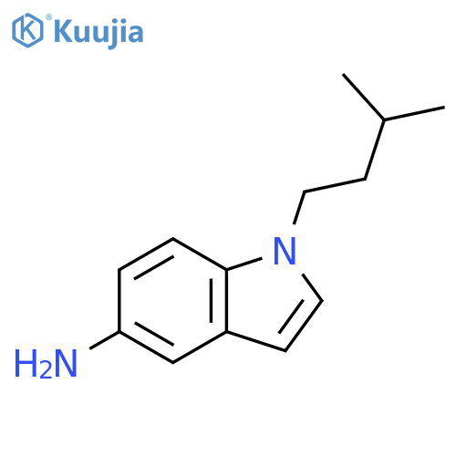 1-(3-methylbutyl)-1H-indol-5-amine structure
