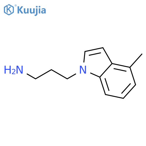 3-(4-Methyl-1H-indol-1-yl)propan-1-amine structure