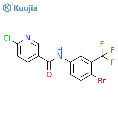 N-[4-Bromo-3-(trifluoromethyl)phenyl]-6-chloro-3-pyridinecarboxamide structure