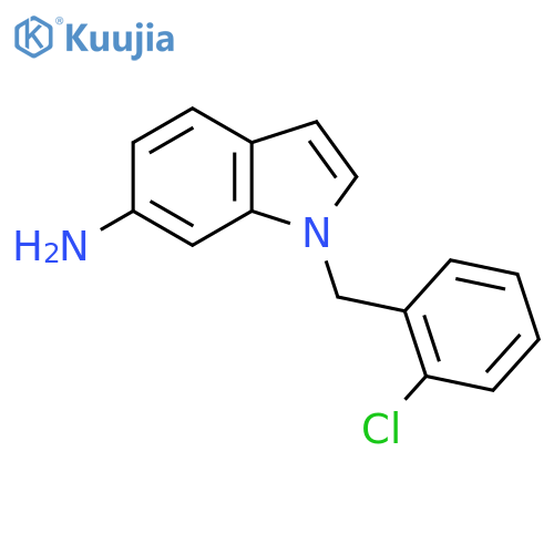 1-[(2-Chlorophenyl)methyl]indol-6-amine structure