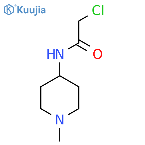 2-Chloro-N-(1-methylpiperidin-4-yl)acetamide structure