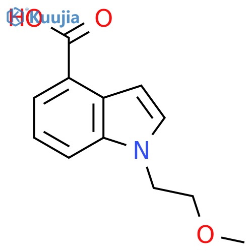 1-(2-Methoxyethyl)-1H-indole-4-carboxylic acid structure