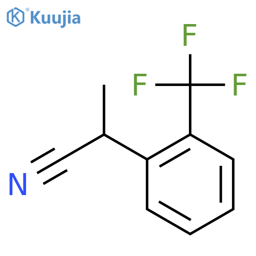2-2-(trifluoromethyl)phenylpropanenitrile structure