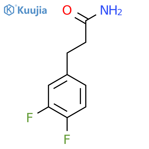 3-(3,4-Difluorophenyl)propanamide structure