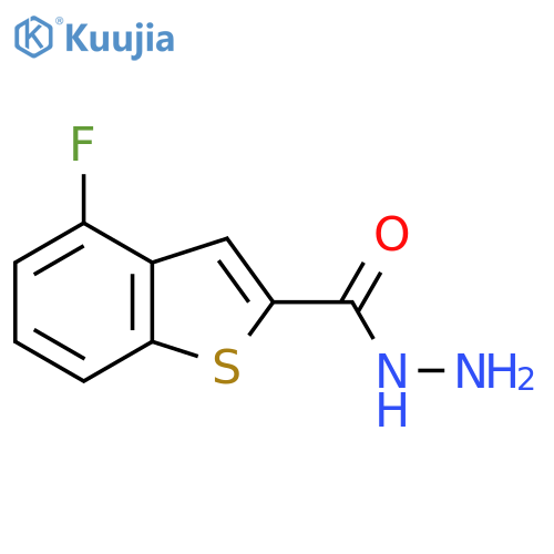 4-Fluoro-1-benzothiophene-2-carbohydrazide structure