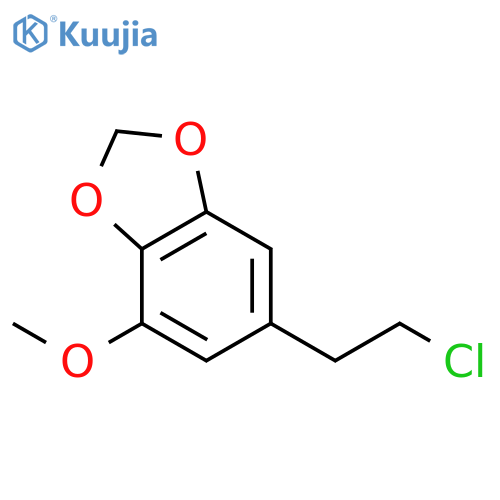 6-(2-Chloroethyl)-4-methoxybenzo[d][1,3]dioxole structure