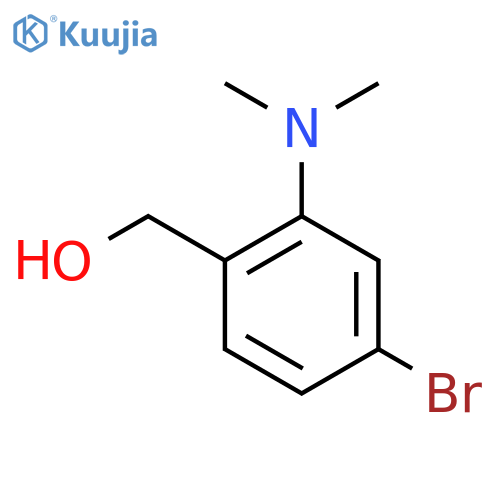 4-Bromo-2-(dimethylamino)phenylmethanol structure