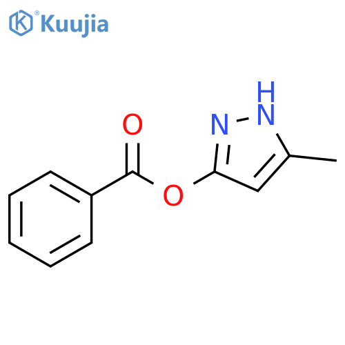 3-methyl-1H-pyrazol-5-yl benzoate structure