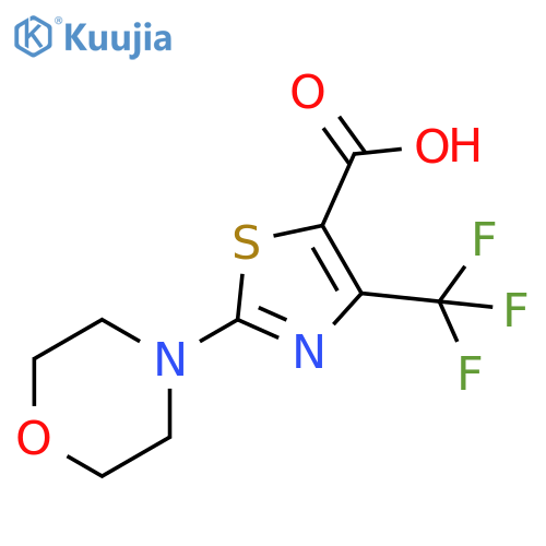 2-(morpholin-4-yl)-4-(trifluoromethyl)-1,3-thiazole-5-carboxylic acid structure