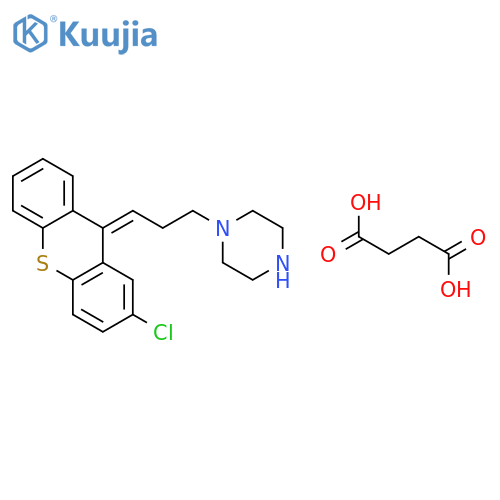 1-3-(2-Chlorothioxanthen-9-ylidene)propylpiperazine Succinate structure