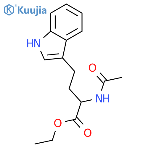 N-Acetyl-D,L-homotryptophan Ethyl Ester structure