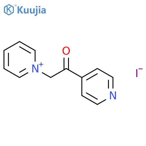 Pyridinium, 1-[2-oxo-2-(4-pyridinyl)ethyl]-, iodide structure