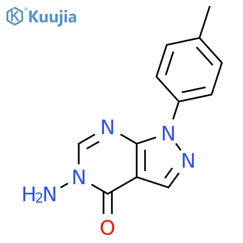 5-amino-1-(4-methylphenyl)-1H,4H,5H-pyrazolo[3,4-d]pyrimidin-4-one structure
