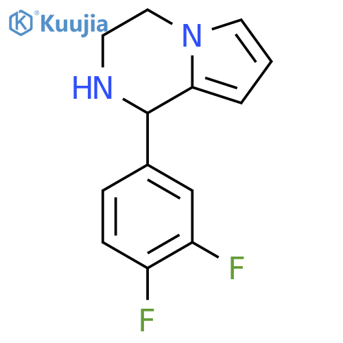 1-(3,4-difluorophenyl)-1H,2H,3H,4H-pyrrolo[1,2-a]pyrazine structure