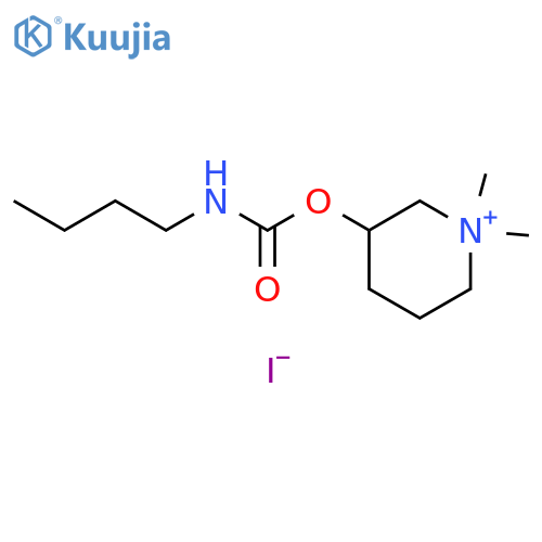 Piperidinium, 3-[[(butylamino)carbonyl]oxy]-1,1-dimethyl-, iodide structure