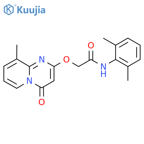 N-(2,6-dimethylphenyl)-2-({9-methyl-4-oxo-4H-pyrido[1,2-a]pyrimidin-2-yl}oxy)acetamide structure