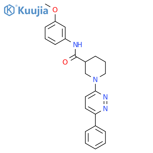 N-(3-methoxyphenyl)-1-(6-phenylpyridazin-3-yl)piperidine-3-carboxamide structure