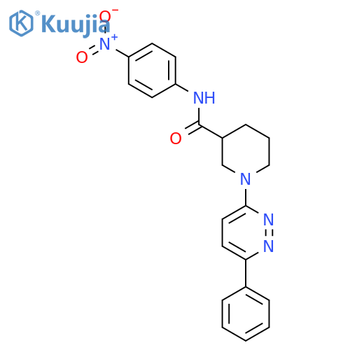 N-(4-nitrophenyl)-1-(6-phenylpyridazin-3-yl)piperidine-3-carboxamide structure