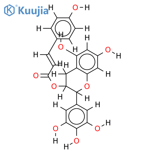 (-)-epigallocatechin  3-O-p-coumaroate structure