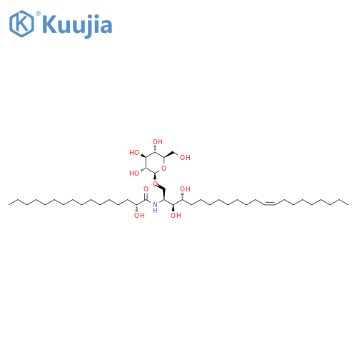 Hexadecanamide,N-[(1S,2S,3R,12Z)-1-[(b-D-glucopyranosyloxy)methyl]-2,3-dihydroxy-12-heneicosenyl]-2-hydroxy-,(2R)- (9CI) structure