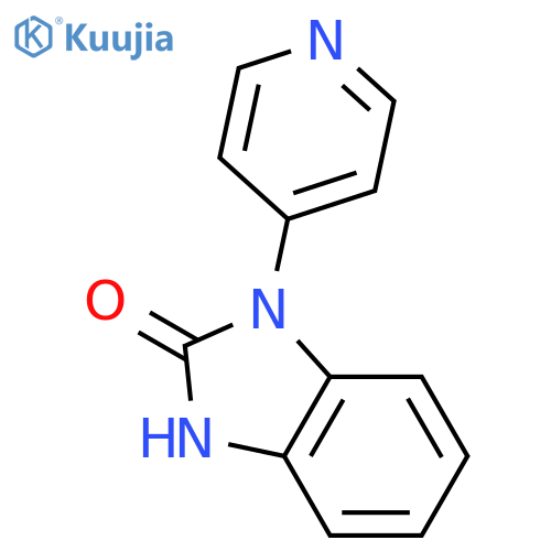 1,3-Dihydro-1-(4-pyridinyl)-2H-benzimidazol-2-one structure