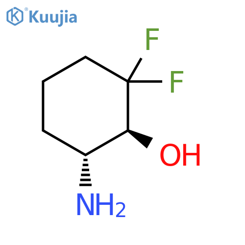 rac-(1R,6S)-6-amino-2,2-difluorocyclohexan-1-ol structure