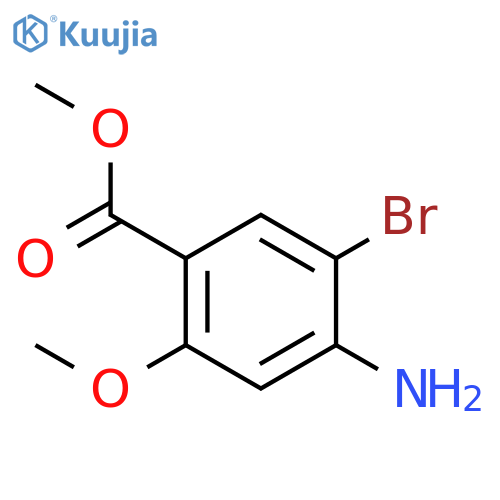 Methyl 4-amino-5-bromo-2-methoxybenzoate structure