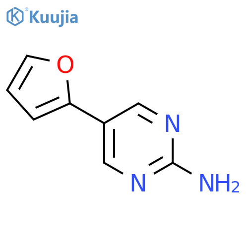 5-(Furan-2-yl)pyrimidin-2-amine structure