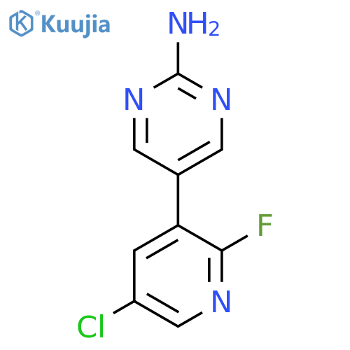 5-(5-chloro-2-fluoropyridin-3-yl)pyrimidin-2-amine structure