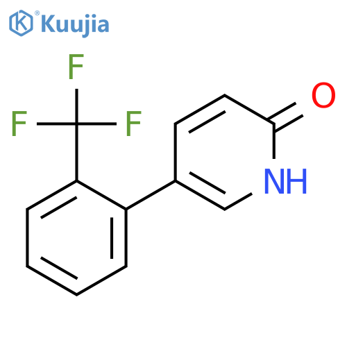 5-[2-(trifluoromethyl)phenyl]-1H-pyridin-2-one structure