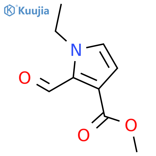 1-ethyl-2-formyl-1H-Pyrrole-3-carboxylic acid methyl ester structure