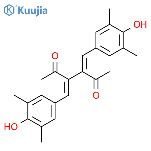 2,5-Hexanedione, 3,4-bis[(4-hydroxy-3,5-dimethylphenyl)methylene]- structure