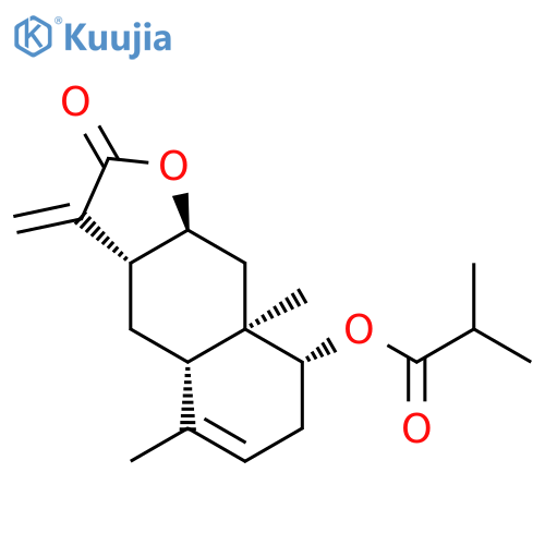 Propanoic acid,2-methyl-,(3aR,4aS,8R,8aR,9aS)-2,3,3a,4,4a,7,8,8a,9,9a-decahydro-5,8a-dimethyl-3-methylene-2-oxonaphtho[2,3-b]furan-8-ylester structure
