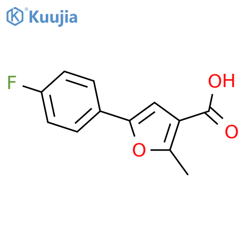5-(4-Fluoro-phenyl)-2-methyl-furan-3-carboxylic acid structure