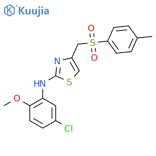 1-(((4-((5-Chloro-2-methoxyphenyl)amino)(3,5-thiazolyl))methyl)sulfonyl)-4-methylbenzene structure