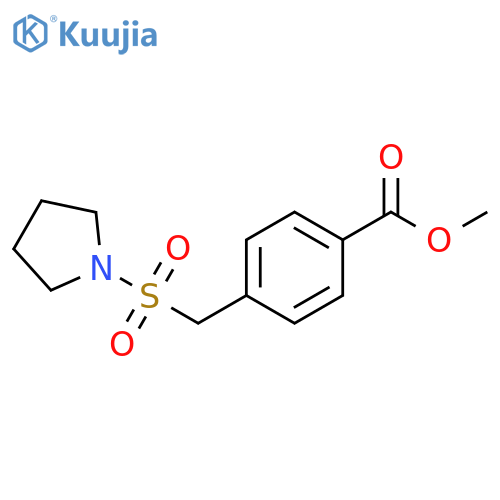 Methyl 4-[(pyrrolidine-1-sulfonyl)methyl]benzoate structure