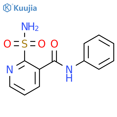 N-phenyl-2-sulfamoylpyridine-3-carboxamide structure