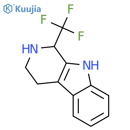 1H-Pyrido[3,4-b]indole,2,3,4,9-tetrahydro-1-(trifluoromethyl)- structure