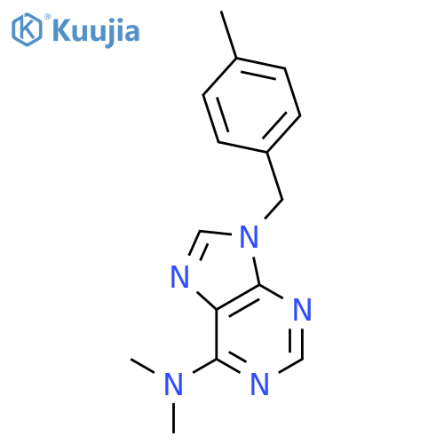 9H-Purin-6-amine, N,N-dimethyl-9-[(4-methylphenyl)methyl]- structure