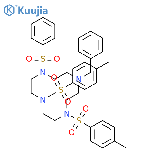 1-Benzyl-4,7,10-tritosyl-1,4,7,10-tetraazacyclododecane structure