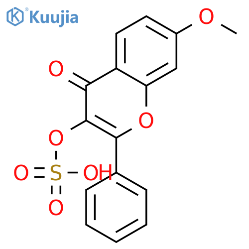 7-Methoxy-2-phenyl-3-sulfooxy-chromen-4-on structure