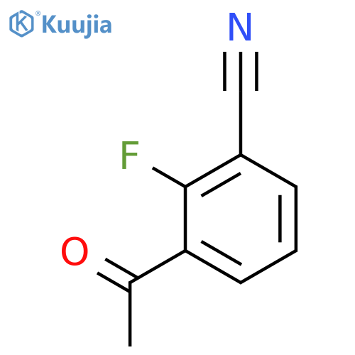 Benzonitrile,3-acetyl-2-fluoro- structure