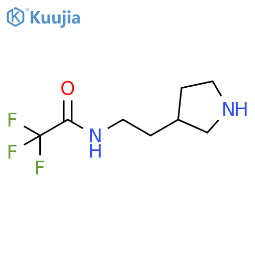 2,2,2-trifluoro-N-2-(pyrrolidin-3-yl)ethylacetamide structure