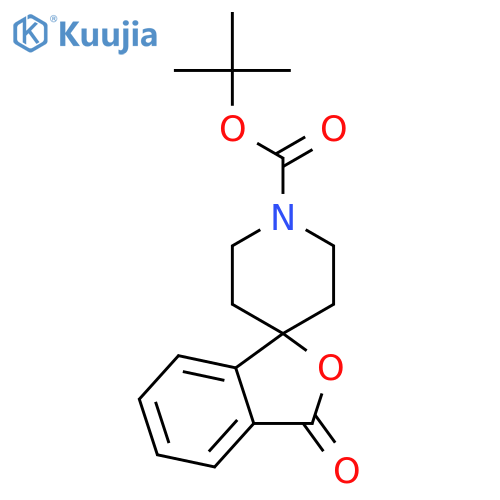 tert-butyl 3-oxo-3H-spiro[2-benzofuran-1,4'-piperidine]-1'-carboxylate structure