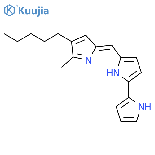 2,2'-Bi-1H-pyrrole, 5-[(5-methyl-4-pentyl-2H-pyrrol-2-ylidene)methyl]- structure