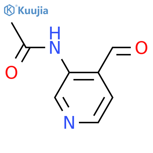 N-(4-Formylpyridin-3-yl)acetamide structure