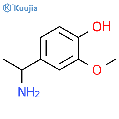 Phenol, 4-(1-aminoethyl)-2-methoxy- structure