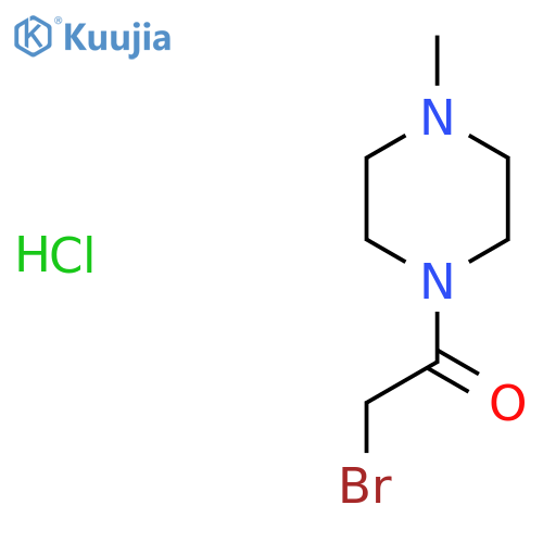 2-Bromo-1-(4-methylpiperazin-1-yl)ethanone hydrochloride structure